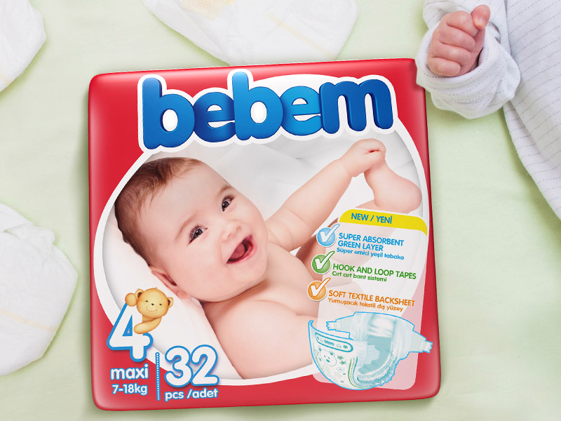 Bebem Baby Diaper Packaging Design