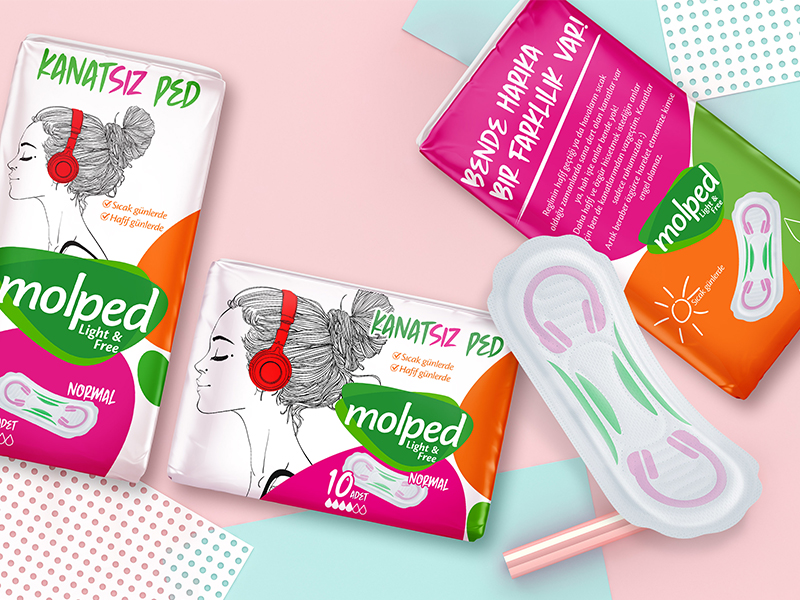 Pads placed in a visually pleasing way